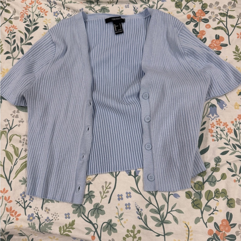 Forever 21 Soft Blue Knit Sweater
